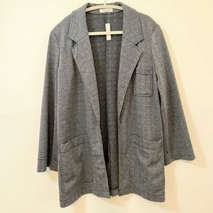 NWT Madewell Oversized Gray Plaid Blazer